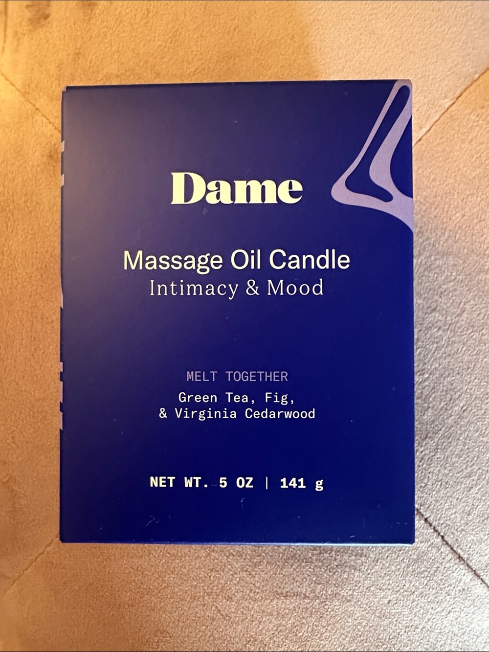 Dame Melt Together Massage Oil Candle 5 oz New In Box